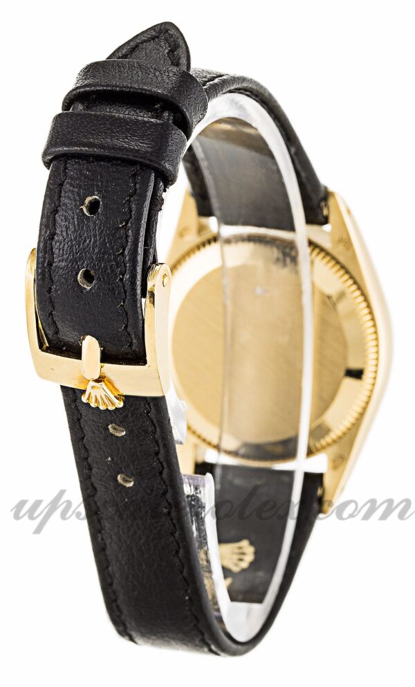 Senhora Rolex Lady Oyster Perpetual 6718 caixa 26 mm Movimento automático mostrador preto - Image 3