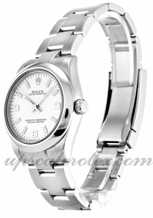 Senhoras Rolex Lady Oyster Perpetual 177200 31mm caixa movimento automático mostrador branco quarto - Image 2