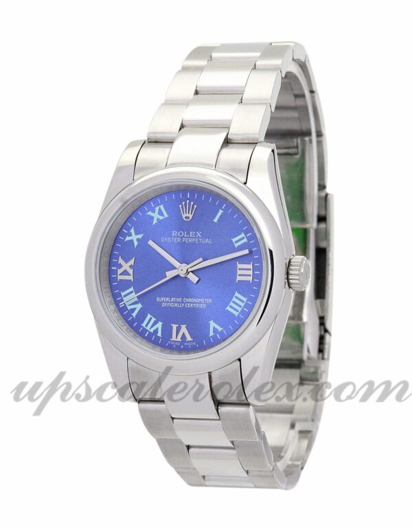 Senhoras Rolex Lady Oyster Perpetual 177200 26mm caso movimento automático mostrador azul - Image 2