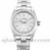 Senhora Rolex Lady Oyster Perpetual 67230 caixa 26 mm Movimento automático mostrador prateado