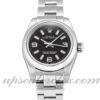 Senhoras Rolex Lady Oyster Perpetual 176200 26mm caso movimento automático Black Quarter Dial