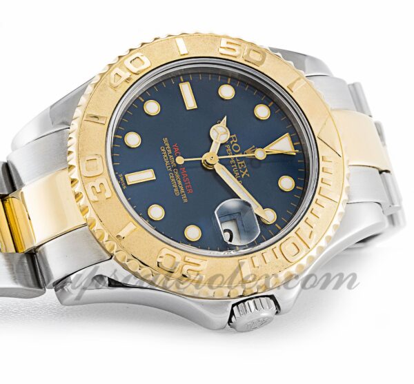 Caixa Unissex Rolex Yacht-Master 168623M 35 M Movimento Automático Mostrador Azul - Image 4