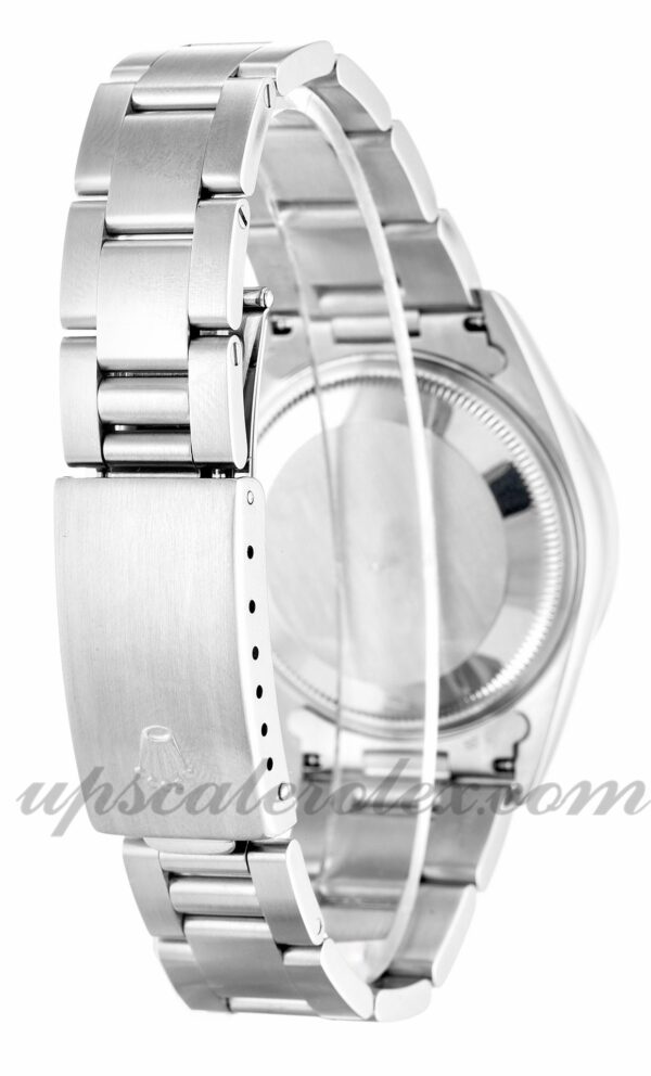 Caixa Unissex Rolex Oyster Perpetual Date 15210 34 mm Movimento automático Mostrador branco - Image 3