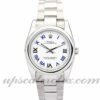 Senhoras Rolex Lady Oyster Perpetual 177200 31 mm caso movimento automático mostrador azul e branco