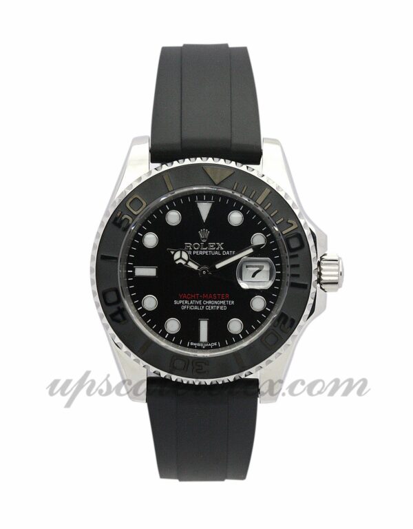 Caixa Rolex Yacht-Master Unisex 169622 35mm Movimento automático Mostrador preto