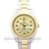 Masculino Rolex Sky-Dweller 326938 caixa 42 mm Movimento automático mostrador dourado