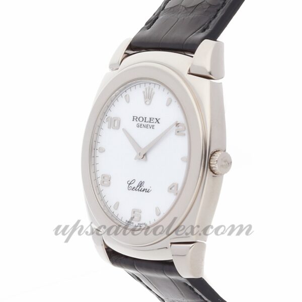 Masculino Rolex Cellini Cestello 5330/9 36 mm Caixa mecânica (corda manual) Movimento dial branco - Image 3