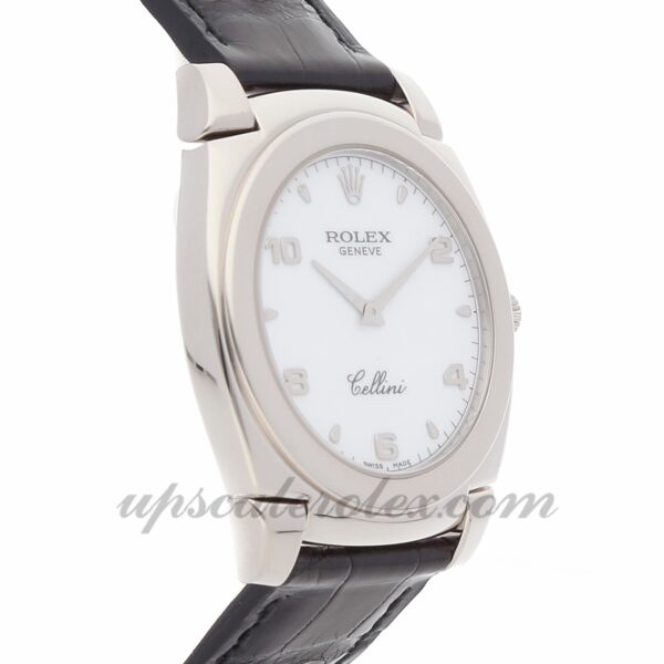 Masculino Rolex Cellini Cestello 5330/9 36 mm Caixa mecânica (corda manual) Movimento dial branco - Image 4