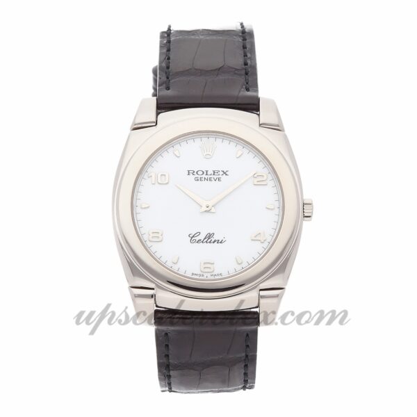 Masculino Rolex Cellini Cestello 5330/9 36 mm Caixa mecânica (corda manual) Movimento dial branco