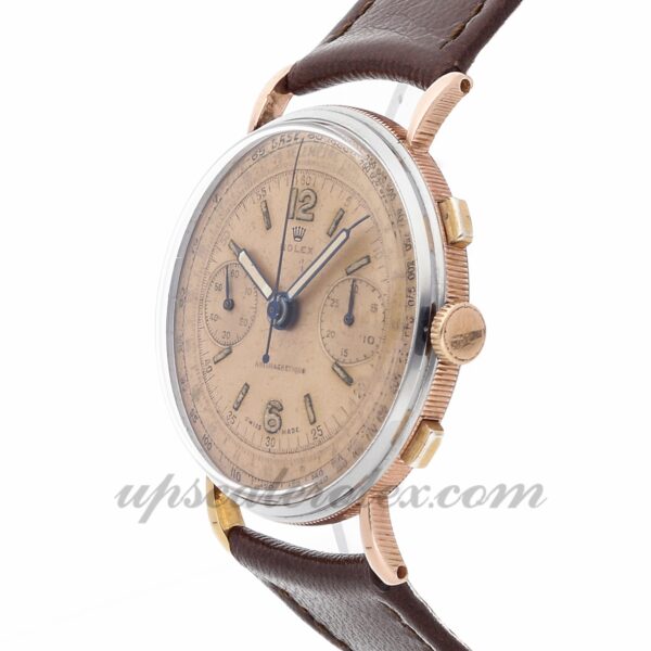 Caixa Mens Rolex 1940's Chronograph 4062 36 mm Movimento mecânico (corda manual) Mostrador prateado - Image 3
