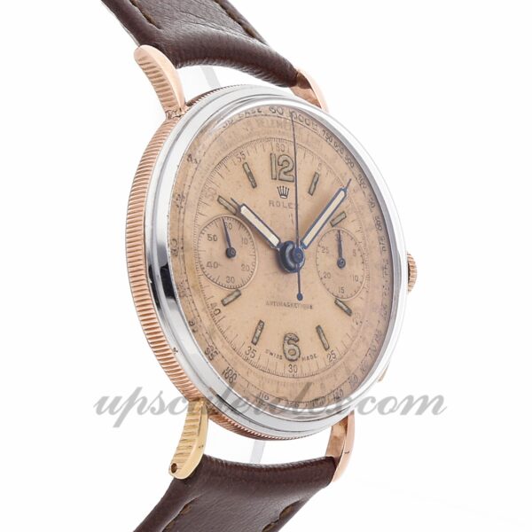 Caixa Mens Rolex 1940's Chronograph 4062 36 mm Movimento mecânico (corda manual) Mostrador prateado - Image 4