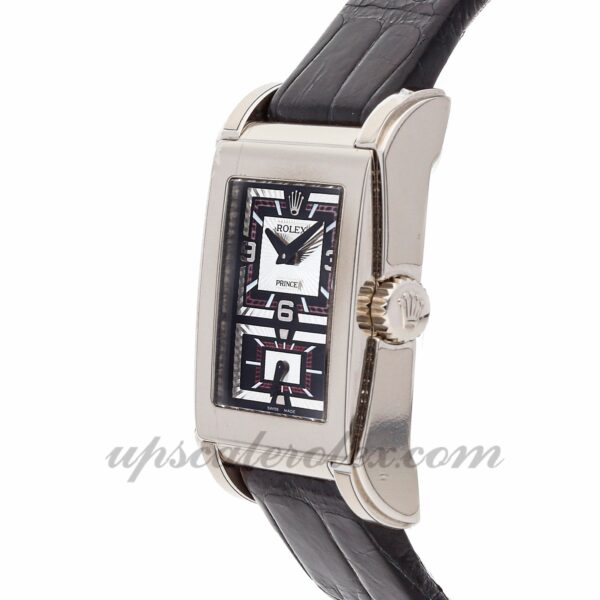 Rolex Cellini Prince 5443/9 Masculino 45 mm x 29 mm Caixa mecânica (corda manual) com movimento e mostrador prateado - Image 3