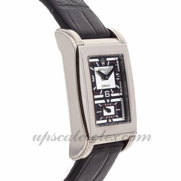Rolex Cellini Prince 5443/9 Masculino 45 mm x 29 mm Caixa mecânica (corda manual) com movimento e mostrador prateado - Image 4