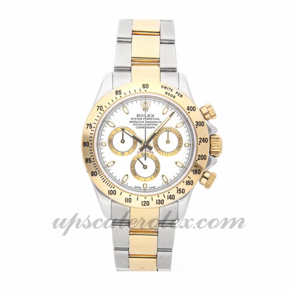 Masculino Rolex Daytona 116523 caixa 40 mm Movimento mecânico (automático) Mostrador branco