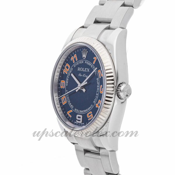 Masculino Rolex Air-king 114234 34 mm Caixa mecânica (automático) Movimento mostrador azul - Image 3