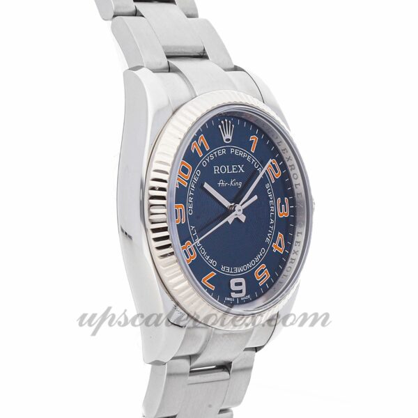 Masculino Rolex Air-king 114234 34 mm Caixa mecânica (automático) Movimento mostrador azul - Image 4