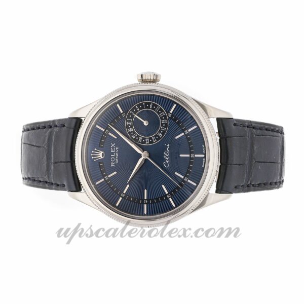 Masculino Rolex Cellini Date 50519 caixa 39 mm Movimento mecânico (automático) Mostrador azul - Image 2
