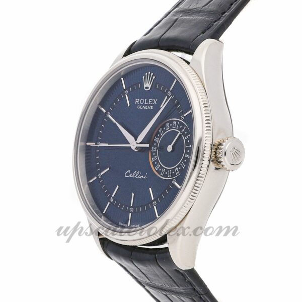 Masculino Rolex Cellini Date 50519 caixa 39 mm Movimento mecânico (automático) Mostrador azul - Image 3