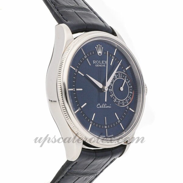 Masculino Rolex Cellini Date 50519 caixa 39 mm Movimento mecânico (automático) Mostrador azul - Image 4