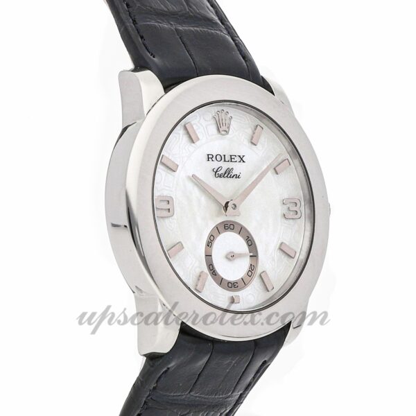 Rolex Cellini Cellinium 5240 masculino caixa 35 mm movimento mecânico (corda manual) mostrador branco - Image 4
