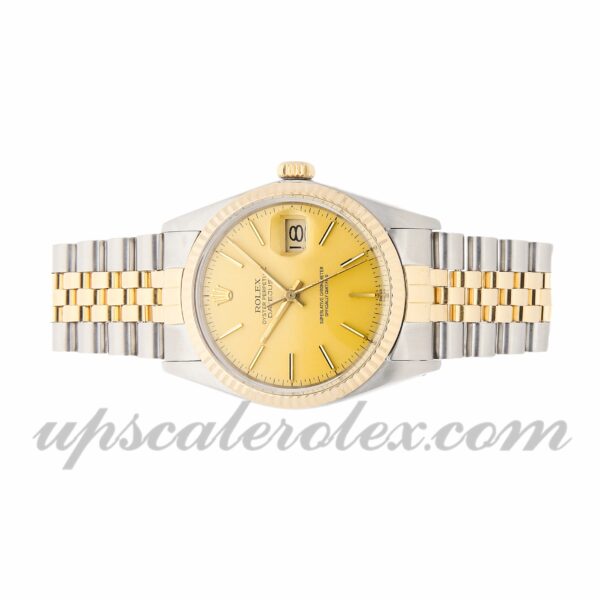 Caixa masculina Rolex Datejust 16013 36 mm Movimento mecânico (automático) Mostrador champanhe - Image 2