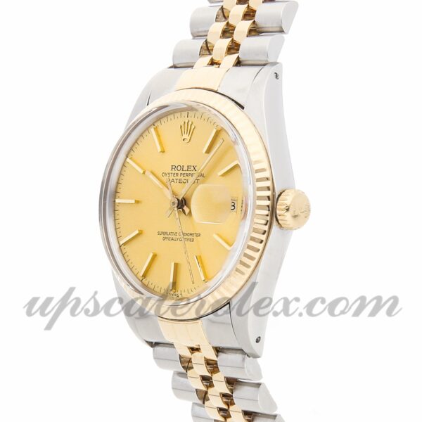 Caixa masculina Rolex Datejust 16013 36 mm Movimento mecânico (automático) Mostrador champanhe - Image 3