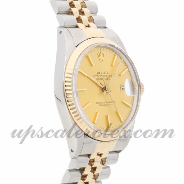 Caixa masculina Rolex Datejust 16013 36 mm Movimento mecânico (automático) Mostrador champanhe - Image 4