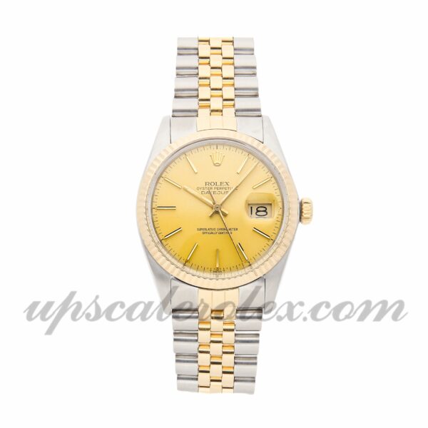 Caixa masculina Rolex Datejust 16013 36 mm Movimento mecânico (automático) Mostrador champanhe