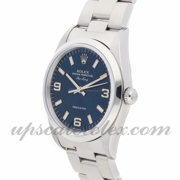 Senhoras Rolex Air King 14000 Movimento Mecânico (Automático) Caixa Azul Dial 34mm - Image 3