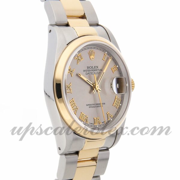 Masculino Rolex Datejust 16203 caixa 36 mm Mecânica (automático) Movimento dial cinza aço - Image 4