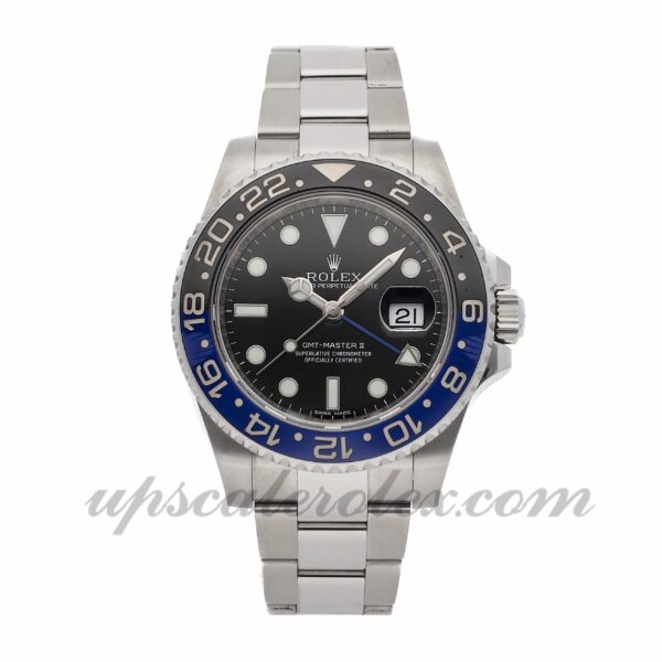 Caixa masculina Rolex Gmt-master Ii 116710blnr 40 mm Movimento mecânico (automático) Mostrador preto