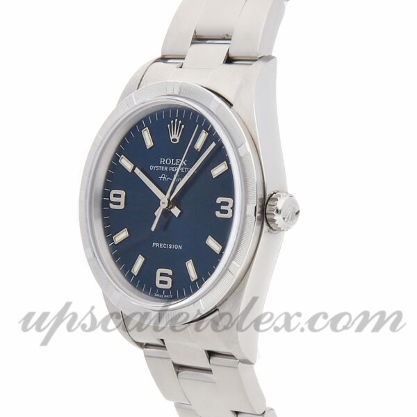 Masculino Rolex Air-king 14010 34 mm Caixa Mecânica (Automático) Movimento Mostrador Azul - Image 3