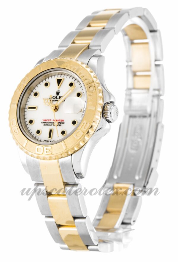 Senhoras Rolex Yacht-Master 169623 29 mm caixa mostrador branco movimento automático - Image 2