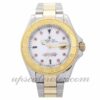Homens Rolex Yacht-Master 16623 caixa 40 mm Movimento automático Diamante vermelho e mostrador branco