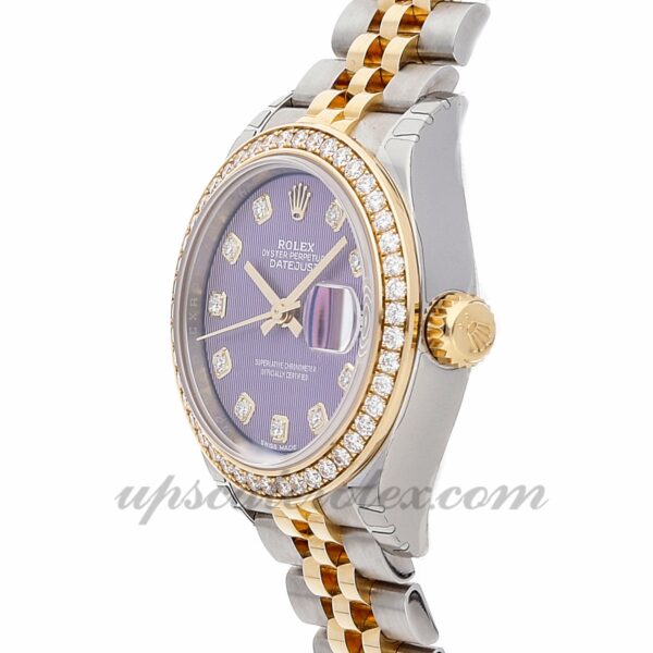 Senhoras Rolex Datejust 279383rbr 28 mm estojo mecânico (automático) mostrador roxo movimento - Image 3