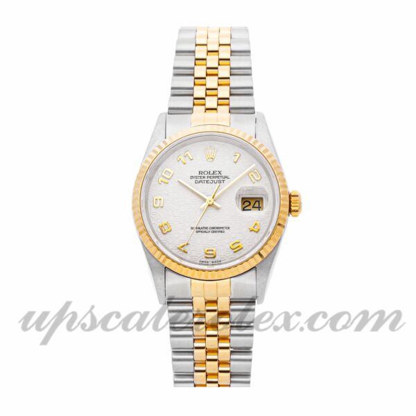 Caixa masculina Rolex Datejust 16233 36 mm Movimento mecânico (automático) Mostrador champanhe
