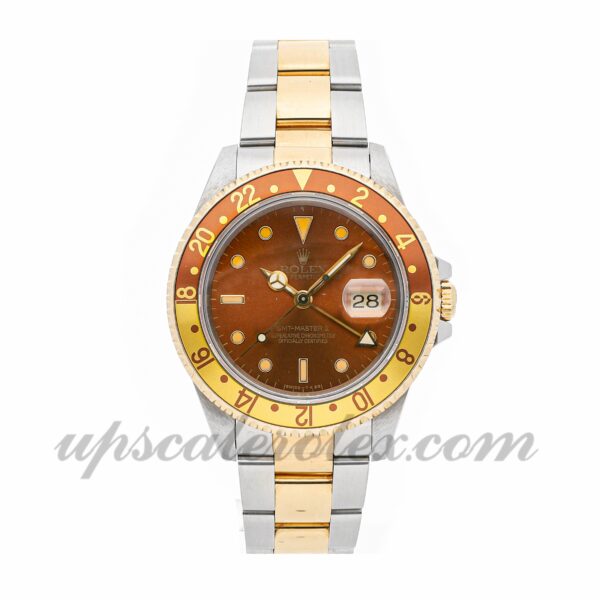 Homens Rolex Gmt Master Ii 16713 caixa 40 mm Movimento mecânico (automático) Mostrador marrom