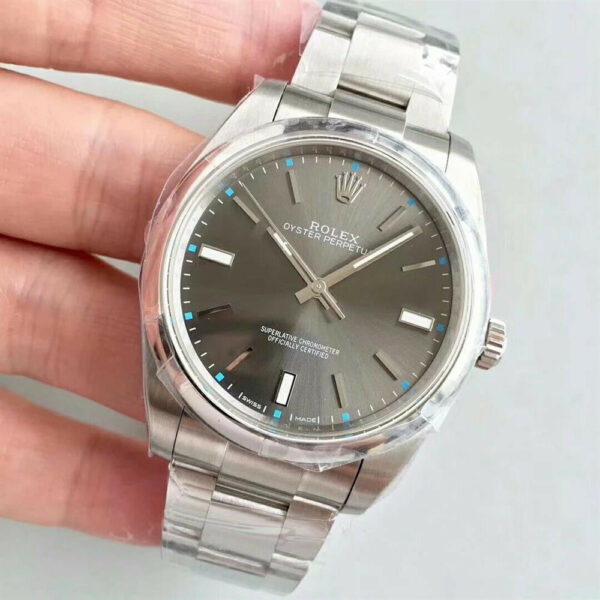 Relógio Rolex Oyster Perpetual 114300 Gray Ms 39mm - Image 4