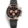 Relógio Rolex Daytona 116515ln Preto e Roleta Rosa Men 40mm