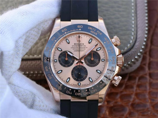Rolex Daytona 116515ln Rose Gold Dial e Roleta preta masculino Relógio 40 mm - Image 2