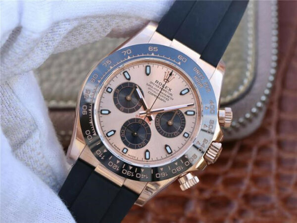 Rolex Daytona 116515ln Rose Gold Dial e Roleta preta masculino Relógio 40 mm - Image 3