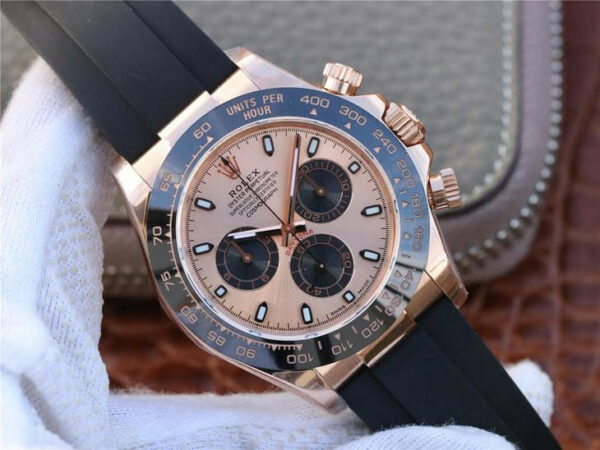 Rolex Daytona 116515ln Rose Gold Dial e Roleta preta masculino Relógio 40 mm - Image 4