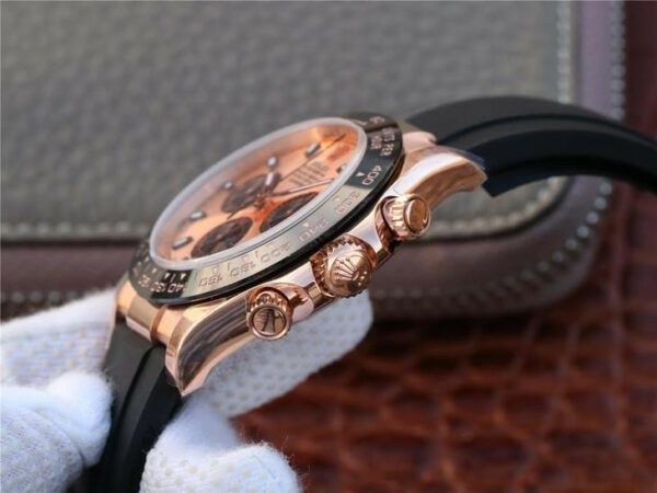 Rolex Daytona 116515ln Rose Gold Dial e Roleta preta masculino Relógio 40 mm - Image 5