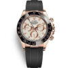 Relógio Rolex Daytona 116515LN Branco e Branco Roleta Masculino 40mm