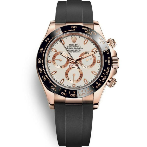 Relógio Rolex Daytona 116515LN Branco e Branco Roleta Masculino 40mm