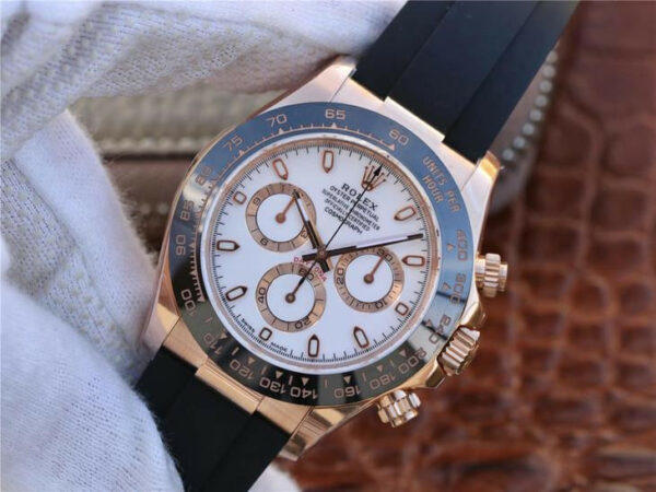 Relógio Rolex Daytona 116515LN Branco e Branco Roleta Masculino 40mm - Image 4