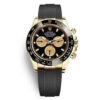 Relógio Rolex Daytona 116518 Black Plate Red Letter Golden Roulette Men 40mm