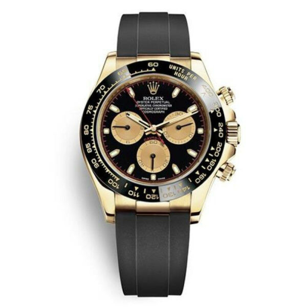 Relógio Rolex Daytona 116518 Black Plate Red Letter Golden Roulette Men 40mm