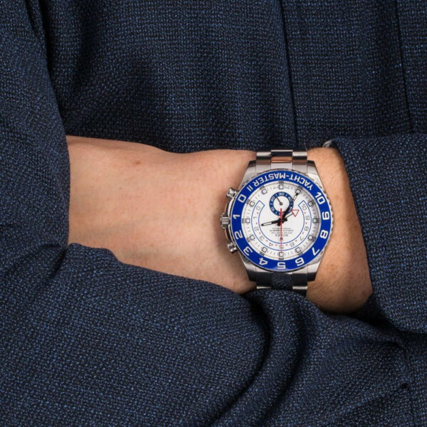 Relógio Rolex Yacht-Master 116680 White Men 44mm - Image 8