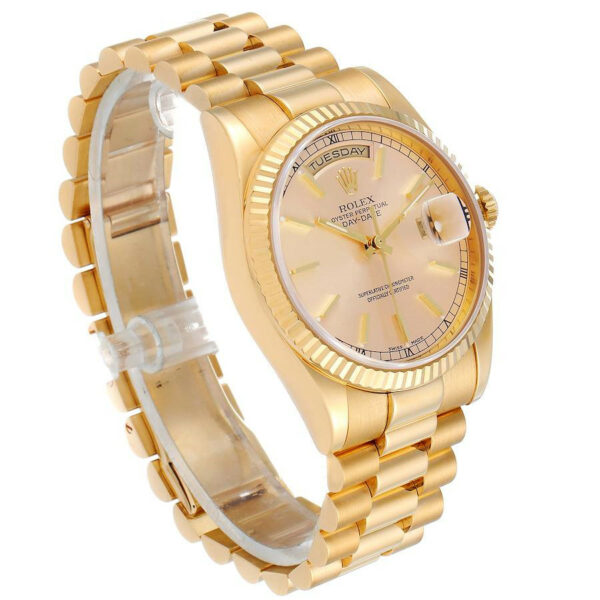 Rolex Day-Date 118238 Men 36mm Golden Watch - Image 2
